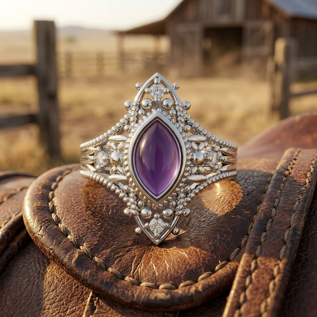 Holy Prayer Ring - Amethyst