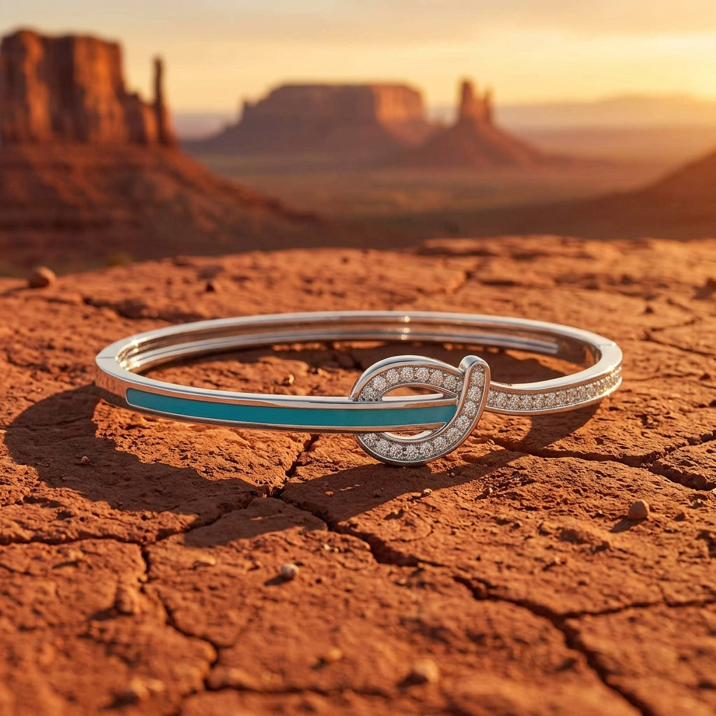 Knotted Power Bracelet - Moissanite