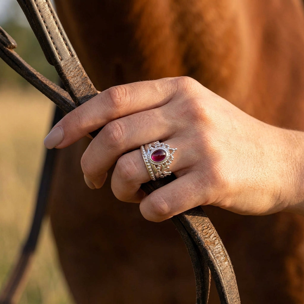 Dustland Crown Ring - Ruby