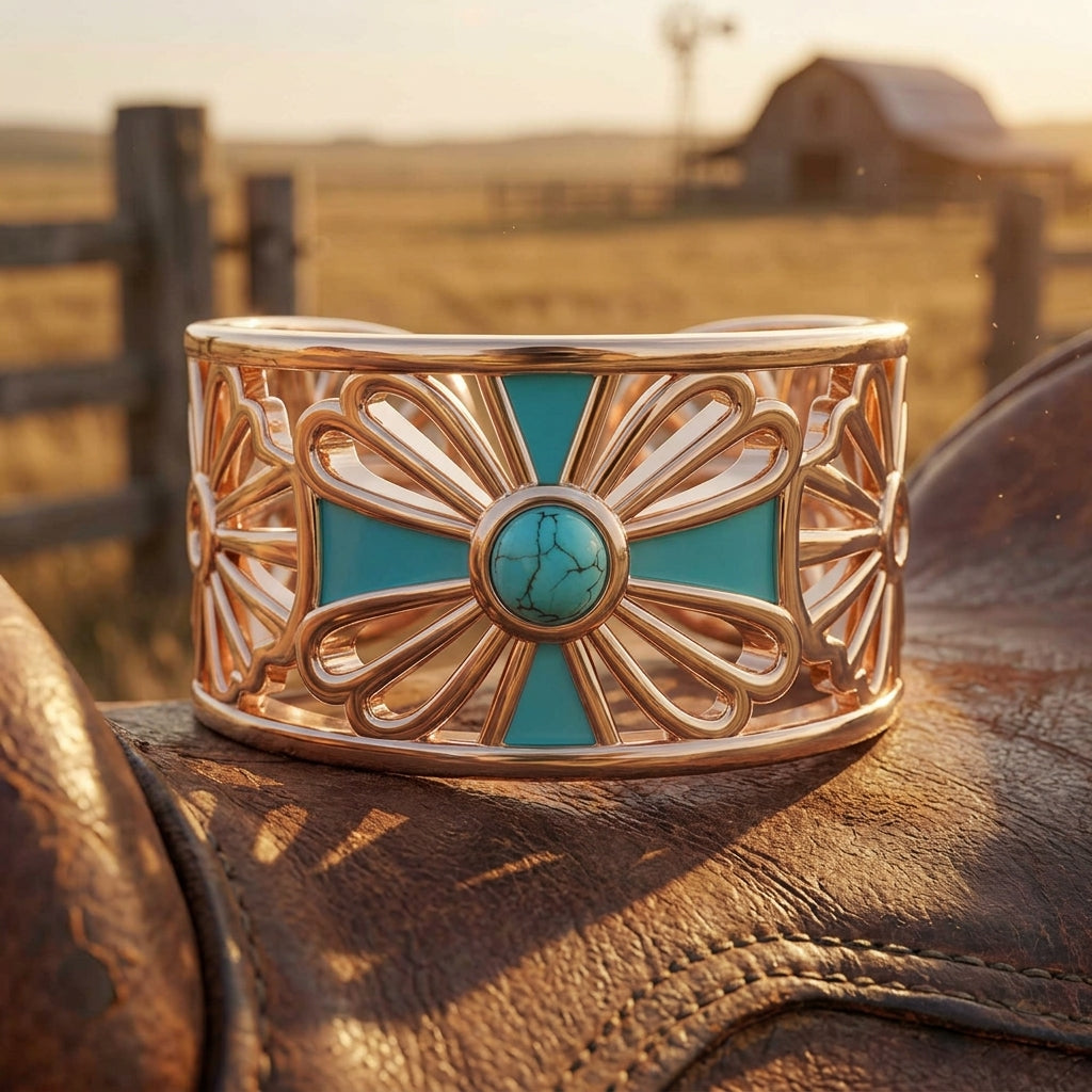 Eternal Spring Cuff Ring - Turquoise