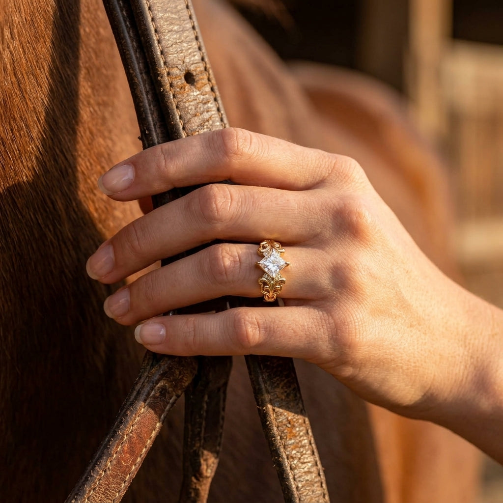 Sunspire Glow Ring - Moissanite