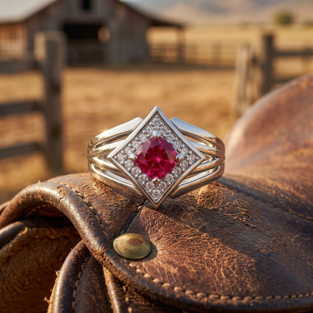 Soulful Waters Ring - Ruby