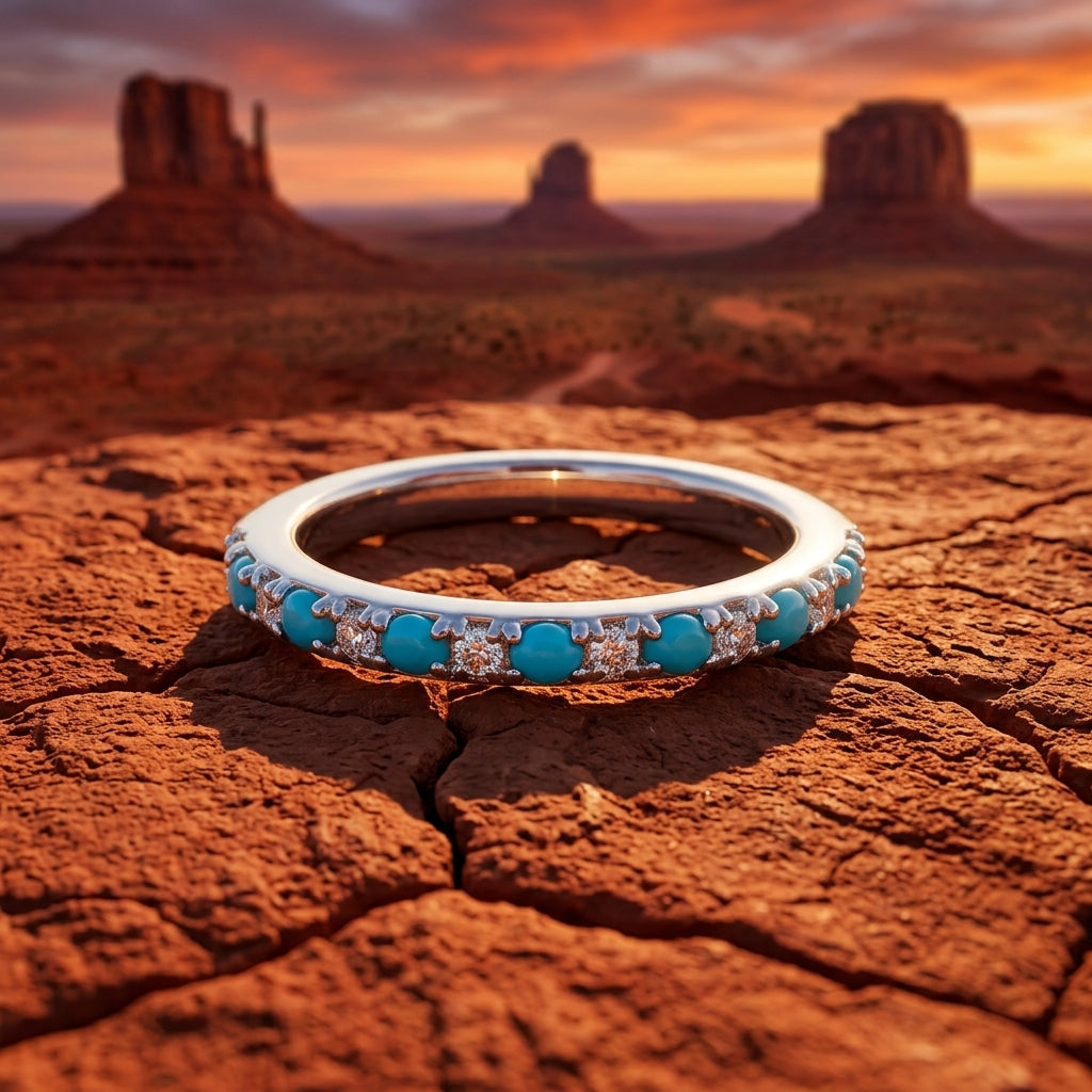 Azure Gleam Ring - Turquoise