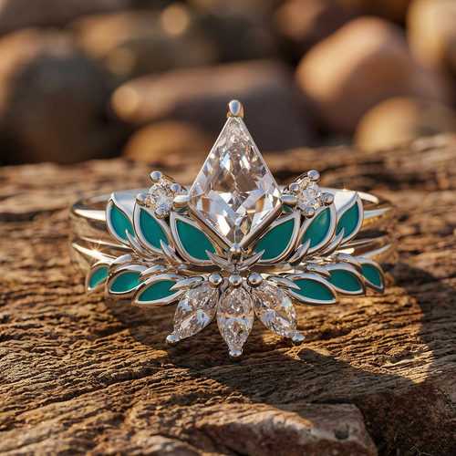 Anthea Harmony Ring - Moissanite