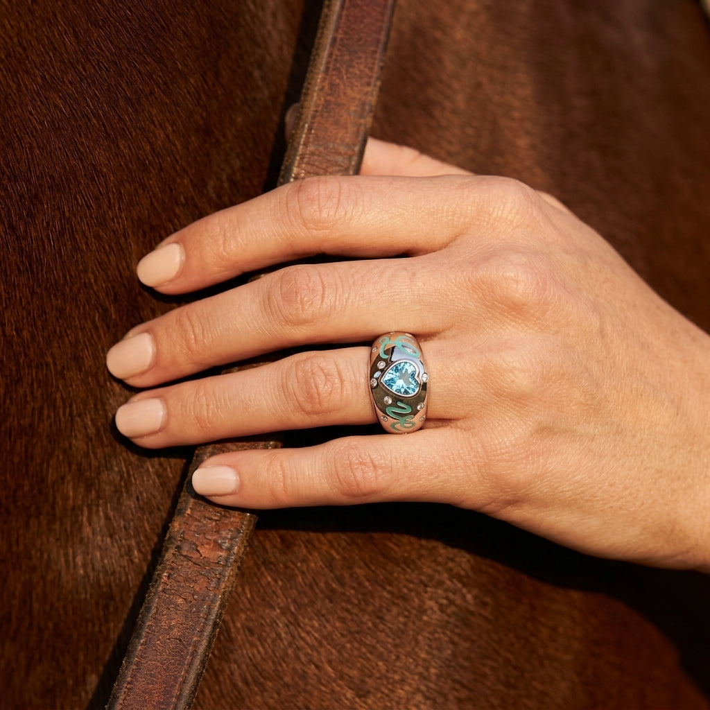 Promise Love Ring - Aquamarine