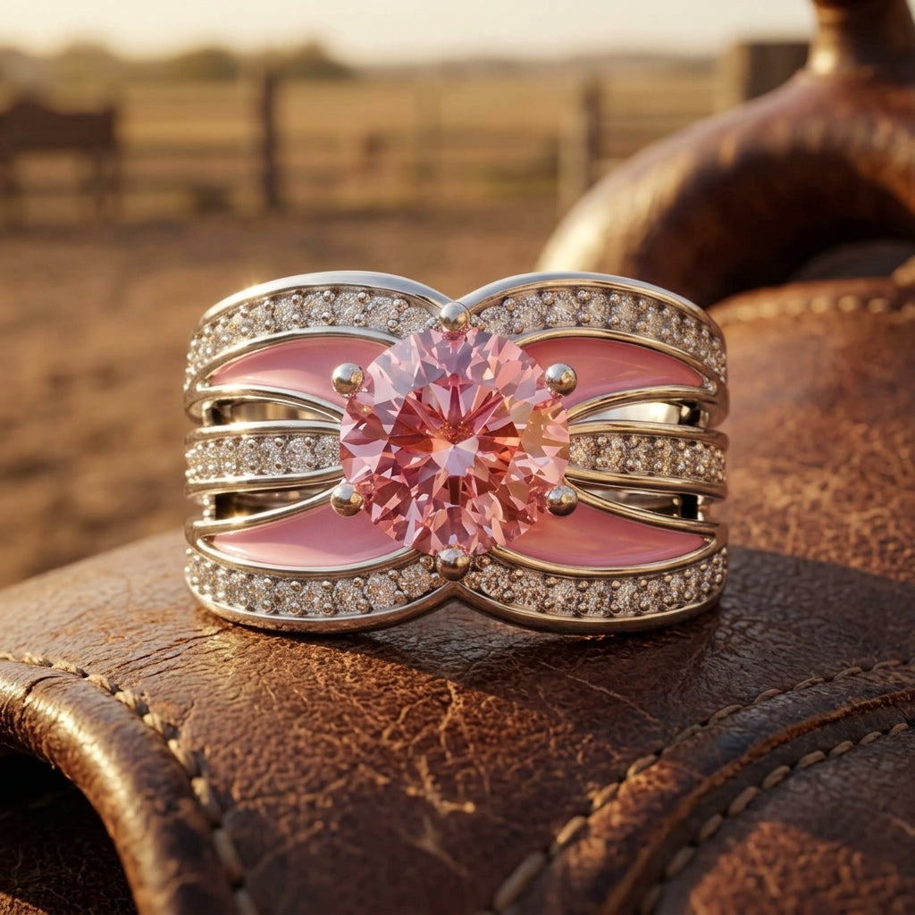 Intersect Radiance Ring - Rose Quartz