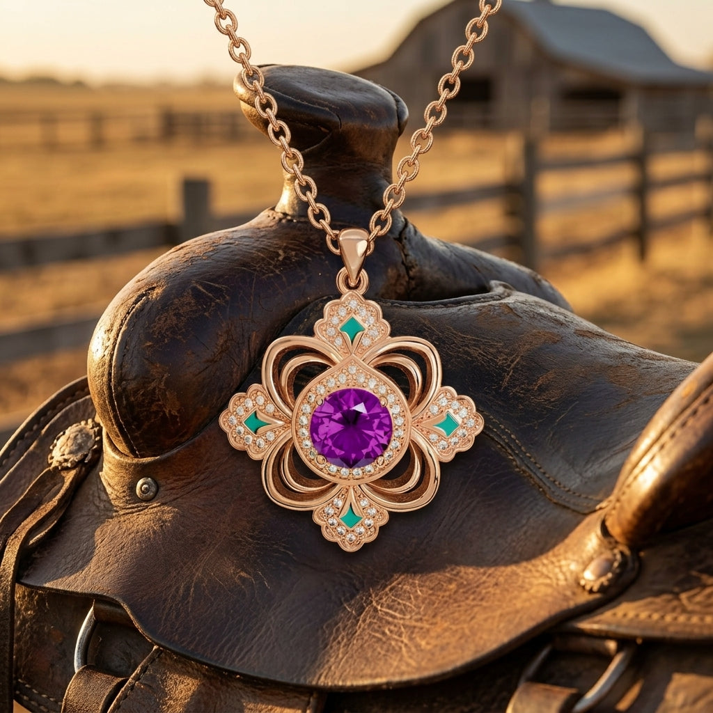 Prairie Insignia Necklace - Amethyst