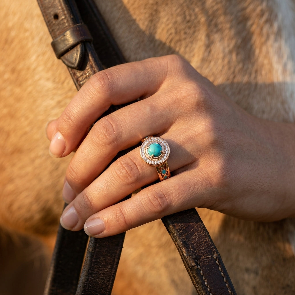 Competitive Spirit Ring - Turquoise