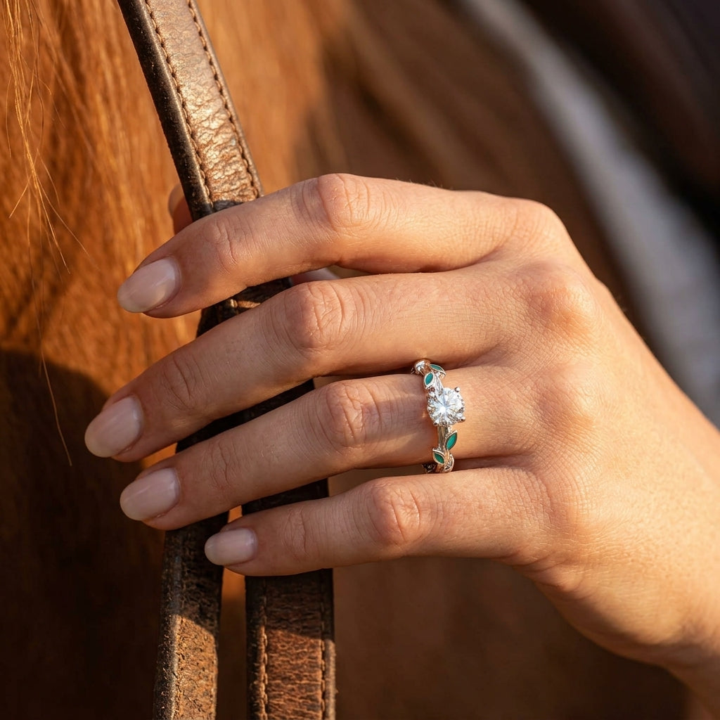 Promise Rose Ring - Moissanite