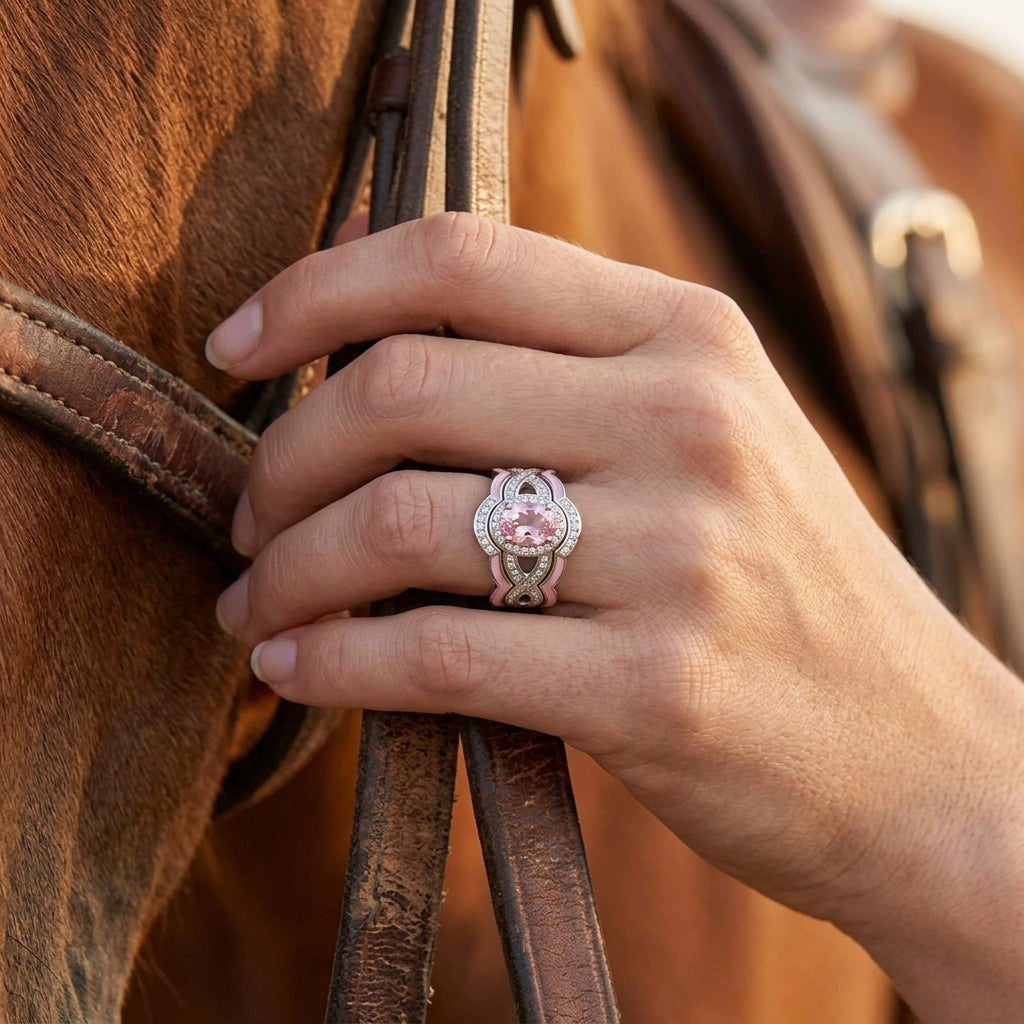 Sunset Canyons Ring - Rose Quartz
