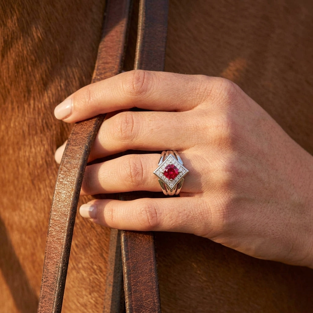 Soulful Waters Ring - Ruby