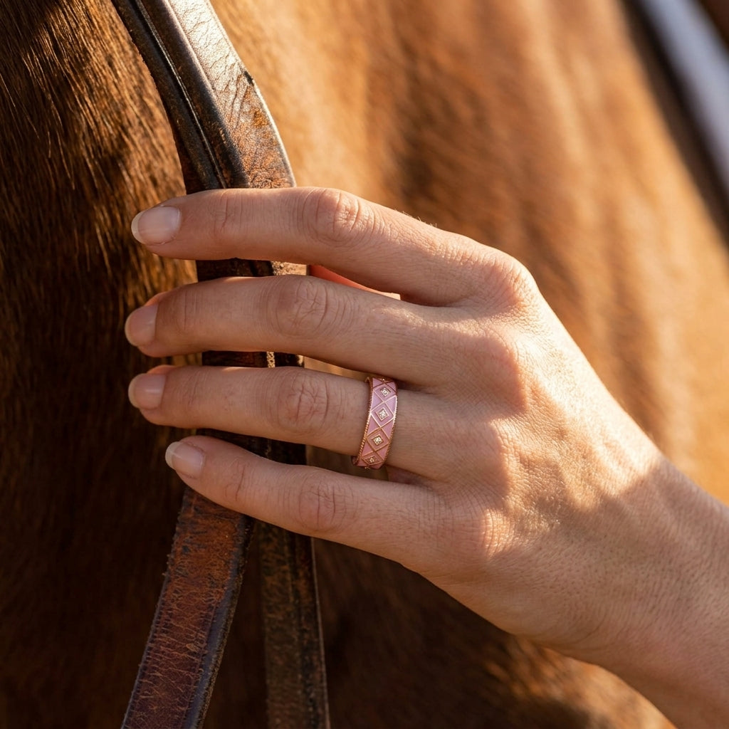 Sierra Geometric Ring - Pink