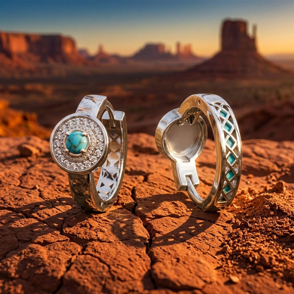 Competitive Spirit Earrings - Turquoise