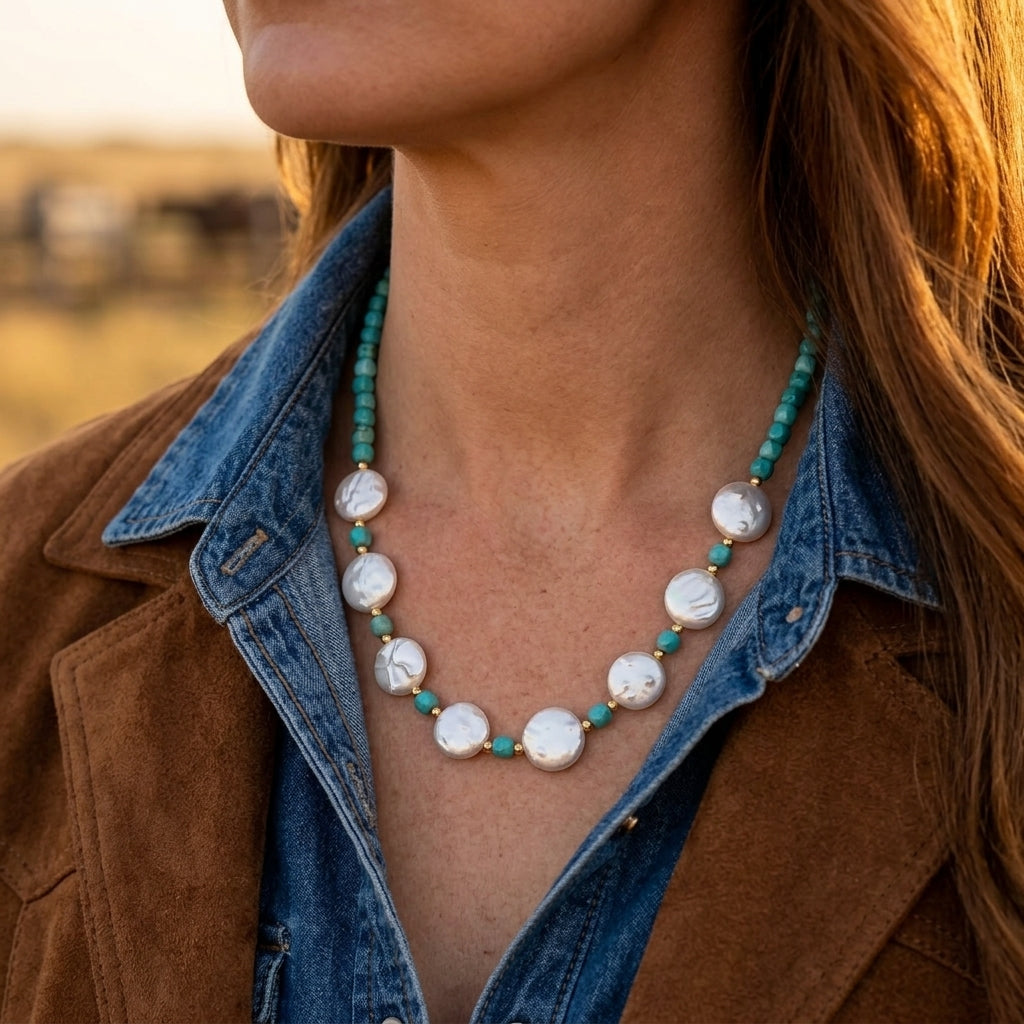 Lagoon Pearlescent Necklace