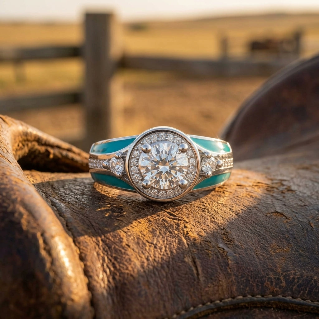 Brave Belt Ring - Moissanite