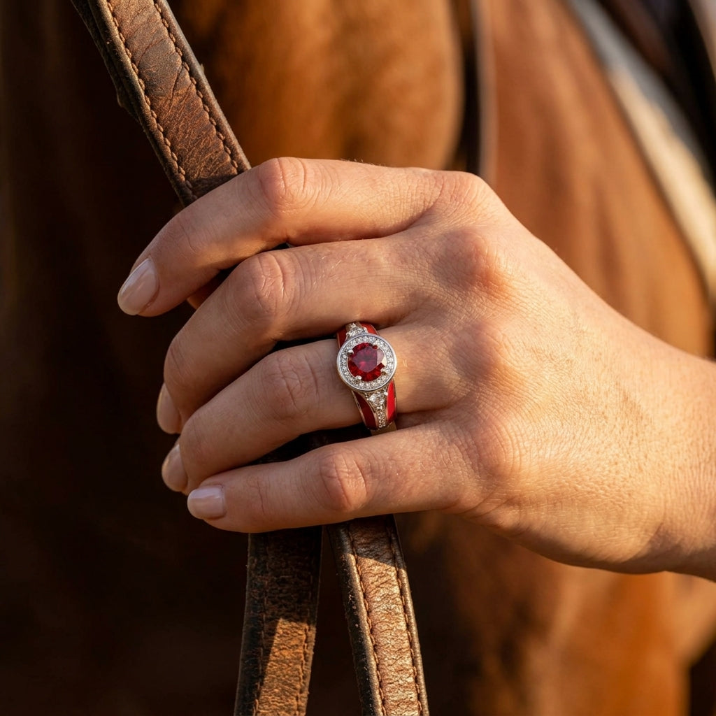 Brave Belt Ring - Ruby