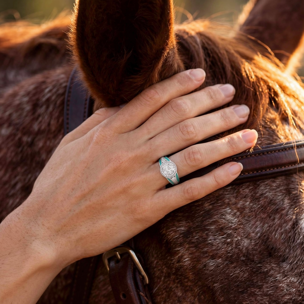 Brave Belt Ring - Moissanite