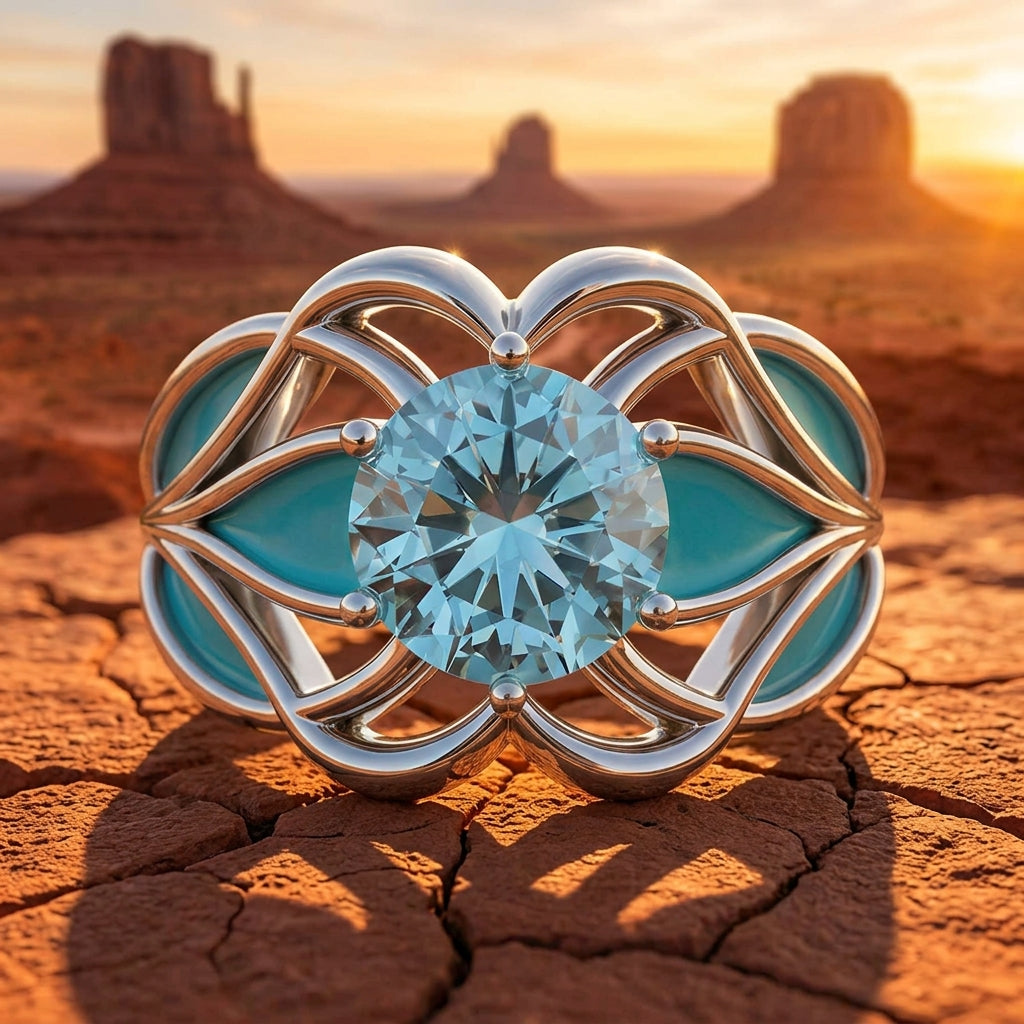 Wild Surges Ring - Aquamarine