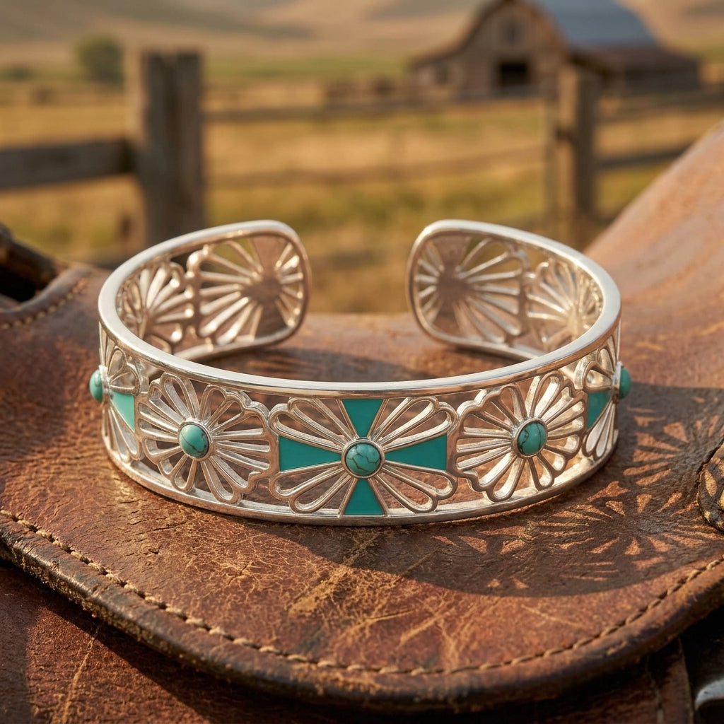Eternal Spring Cuff Bracelet - Silver