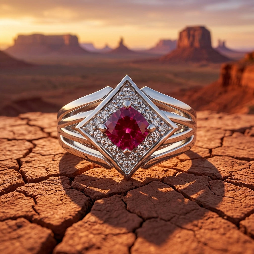 Soulful Waters Ring - Ruby