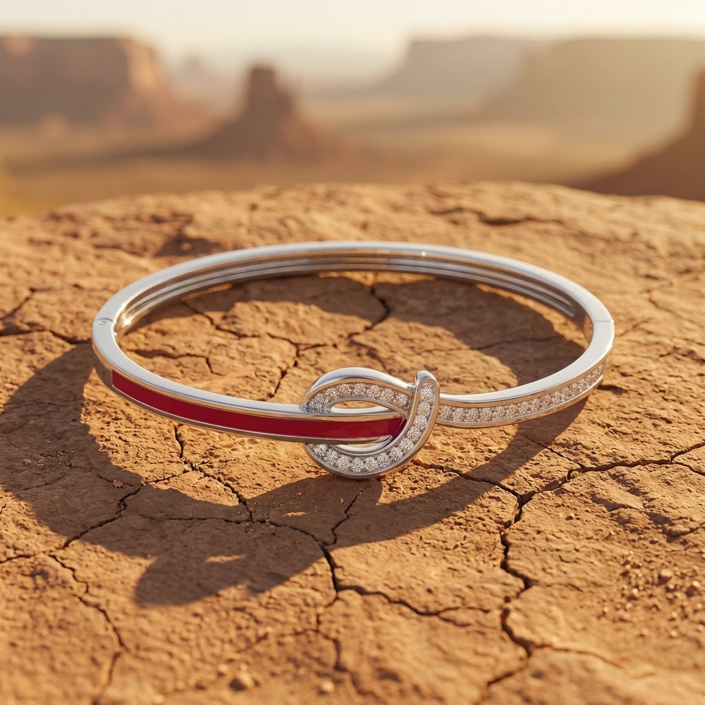 Knotted Power Bracelet - Red