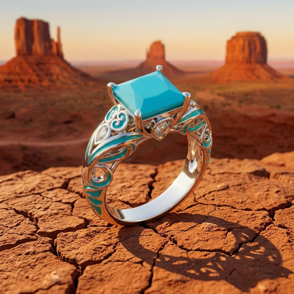 Rosemary's Loyalty Ring - Turquoise
