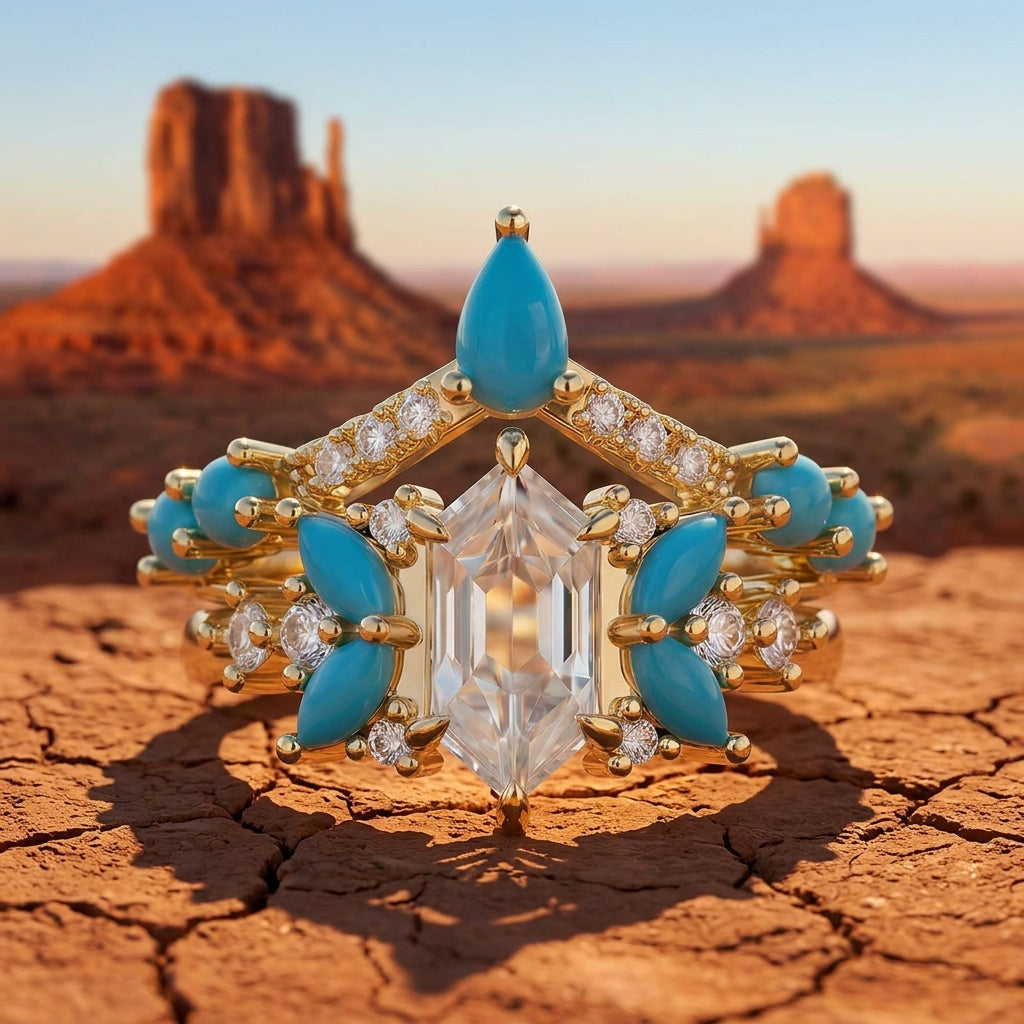 Elysian Starlight Ring - Turquoise