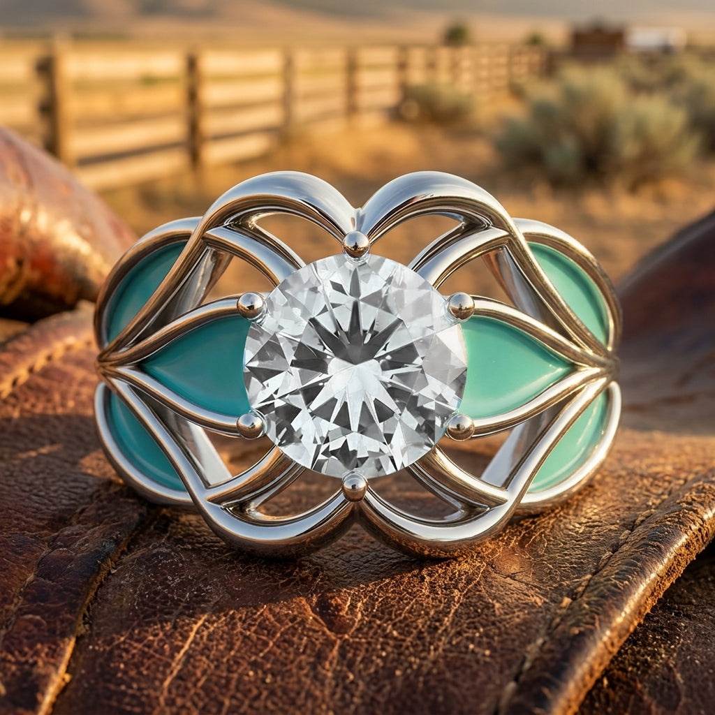 Wild Surges Ring - Moissanite