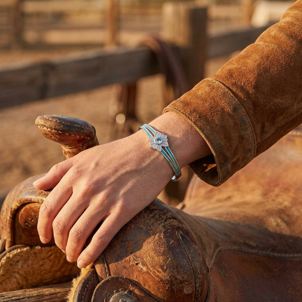 Desert Bloom Bracelet - Aquamarine