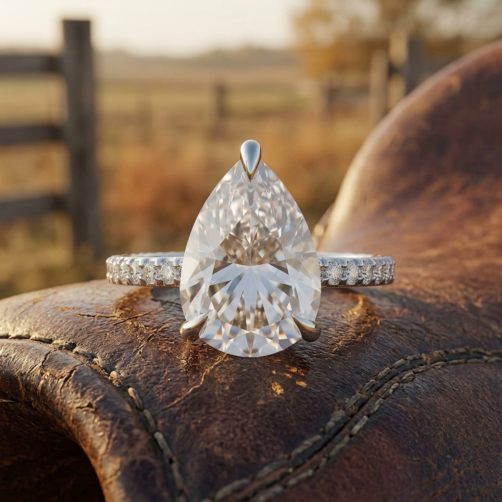 Ivory Serenity Ring - Moissanite