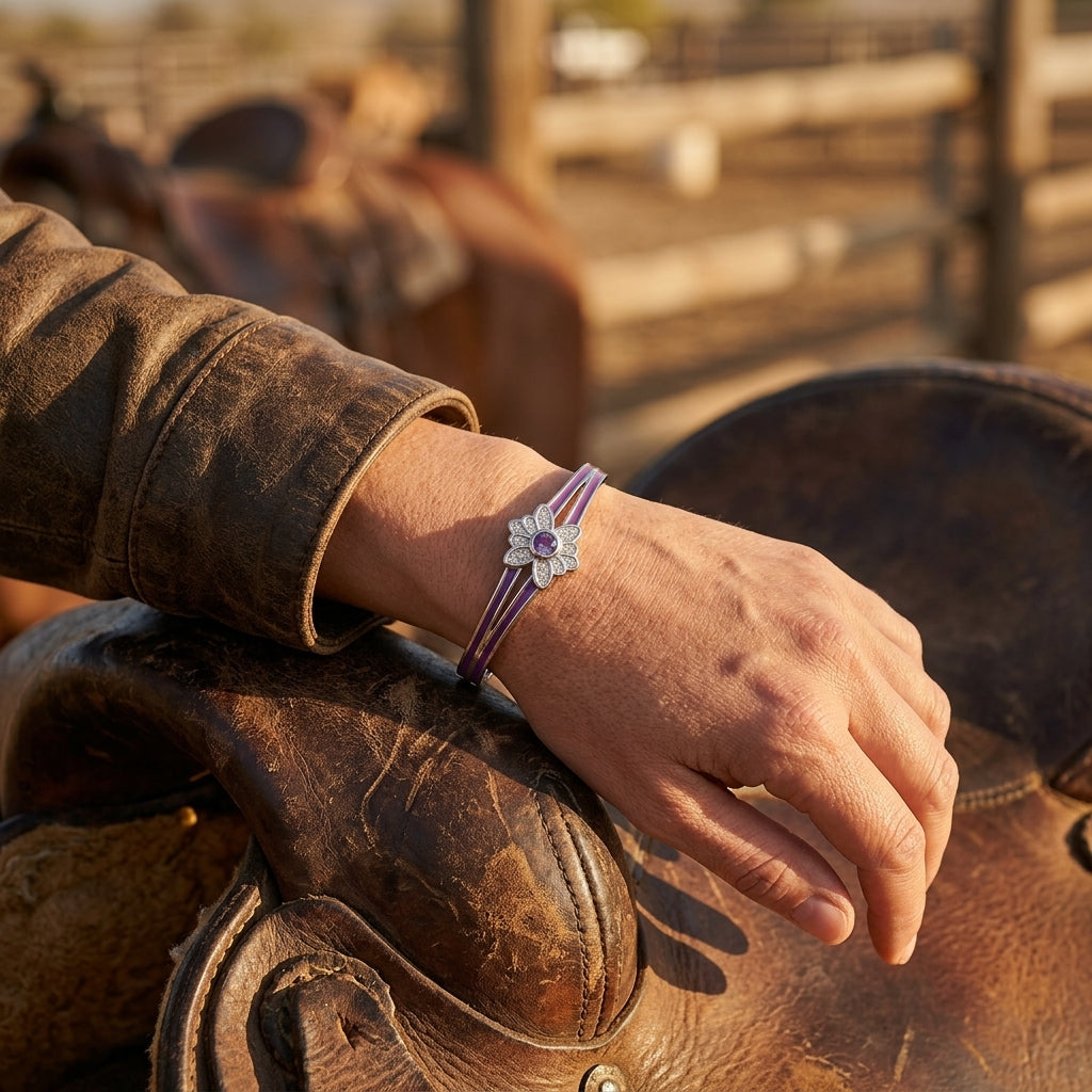Desert Bloom Bracelet - Amethyst