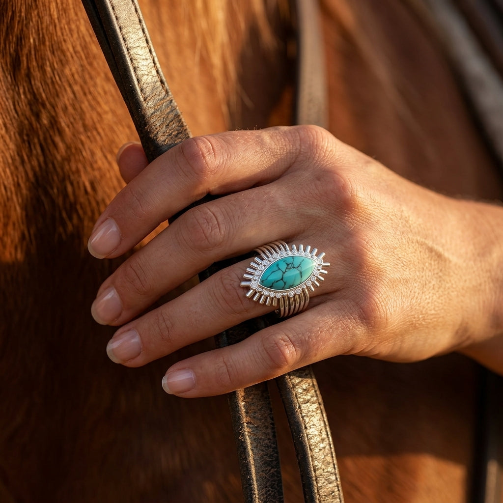 Meridian Spark Ring - Turquoise