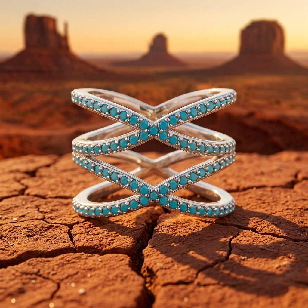 Sierra Wrap Ring - Turquoise