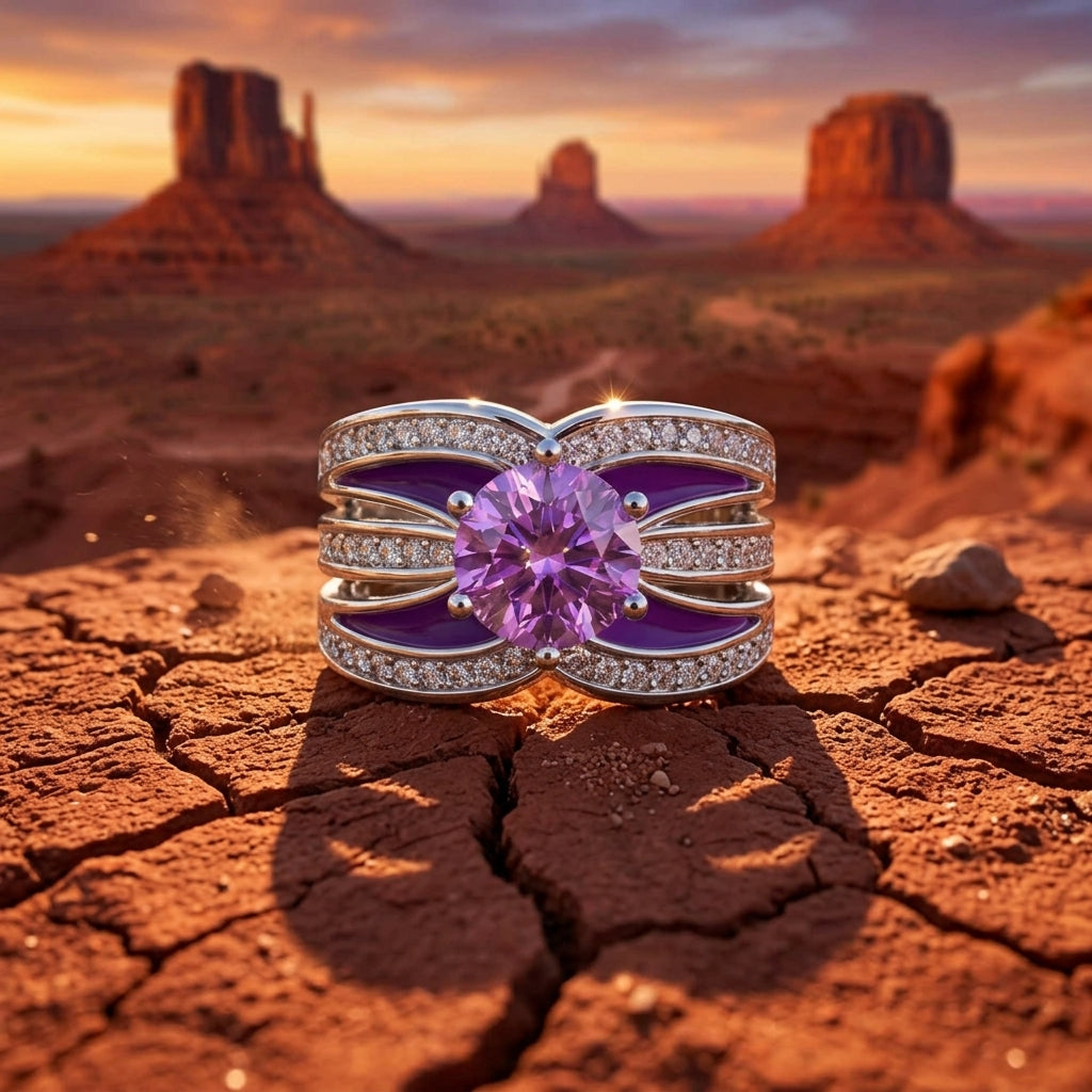 Intersect Radiance Ring - Amethyst