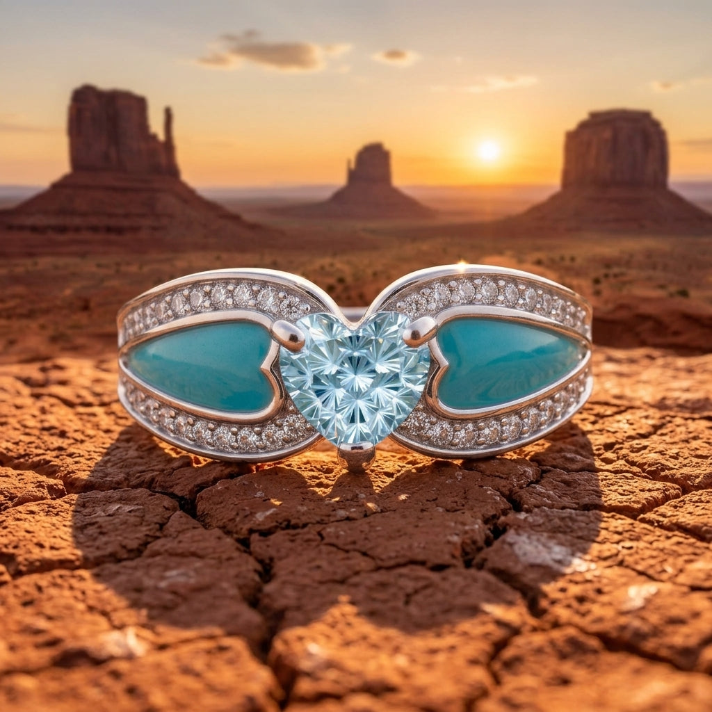Orya Embrace Ring - Aquamarine