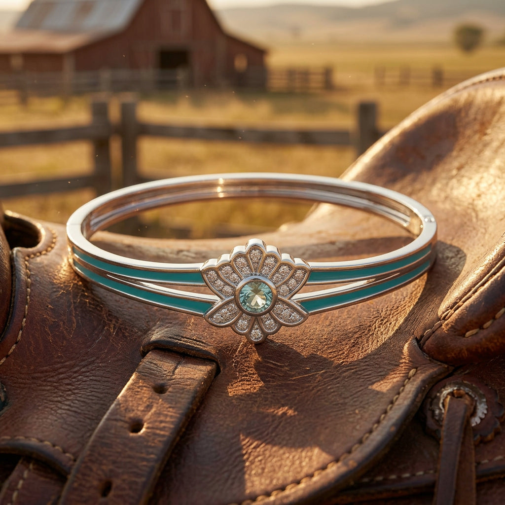 Desert Bloom Bracelet - Aquamarine