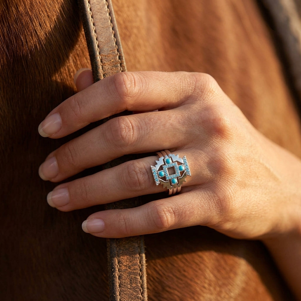 Startrail Geometry Ring