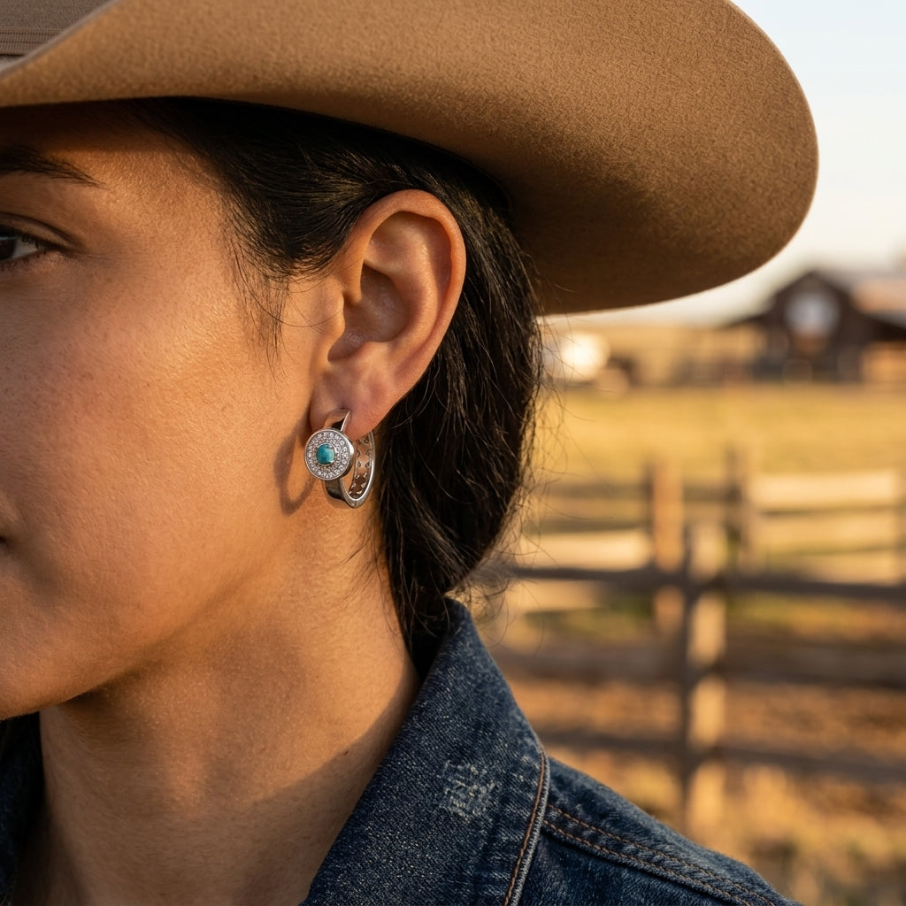 Competitive Spirit Earrings - Turquoise
