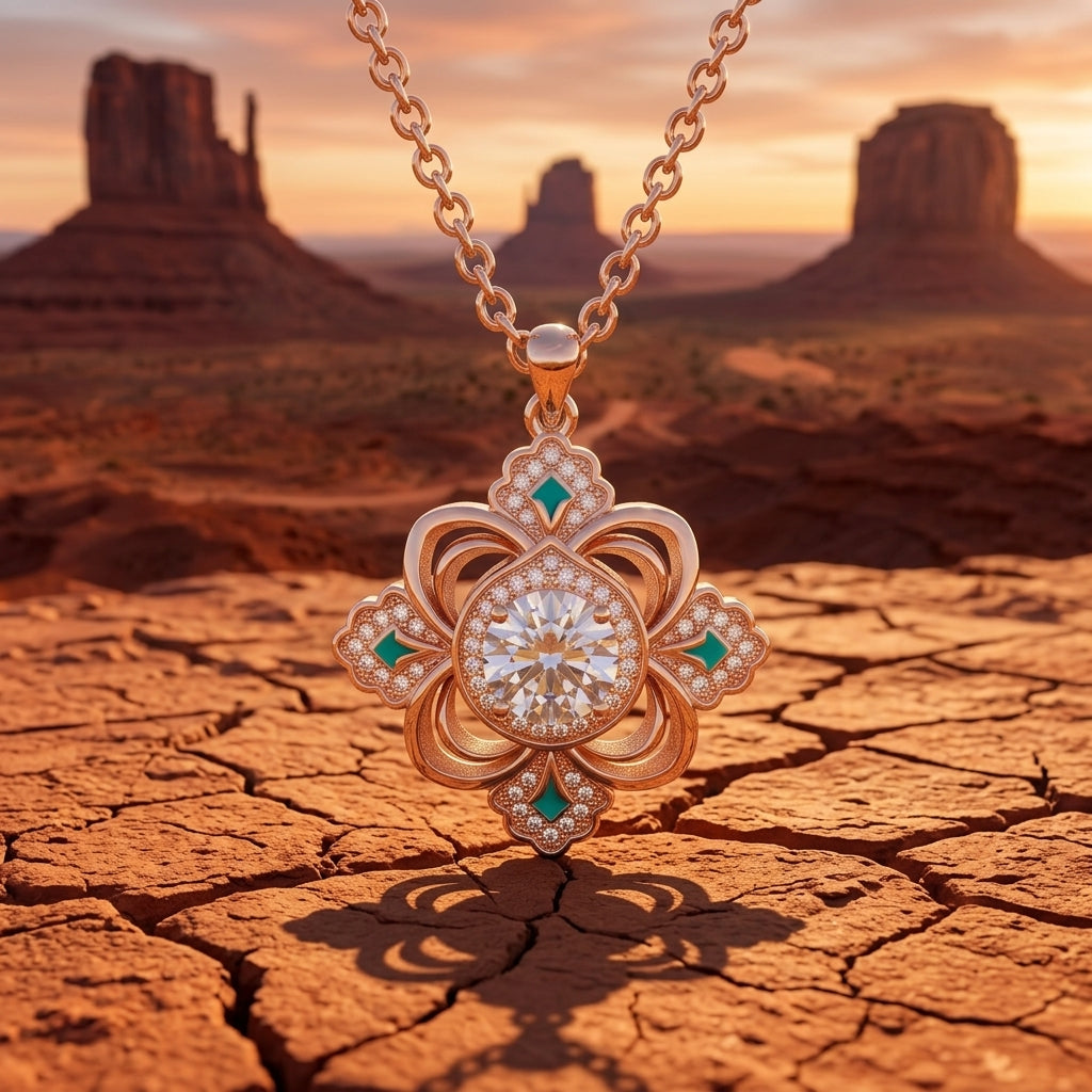 Prairie Insignia Necklace - Moissanite