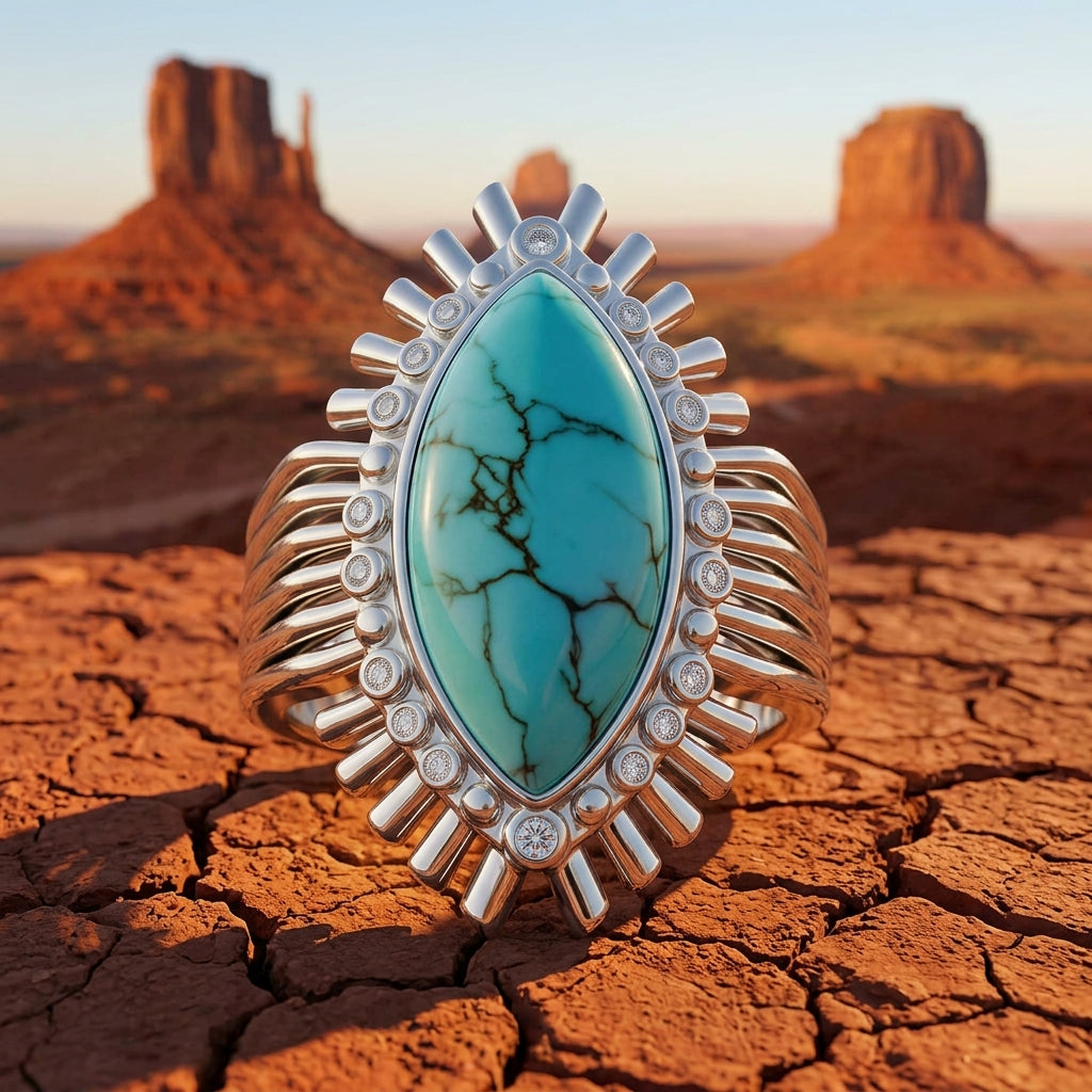 Meridian Spark Ring - Turquoise