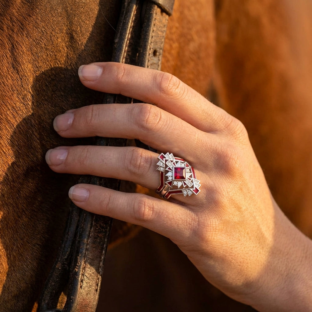 Chief's Crown Ring - Ruby