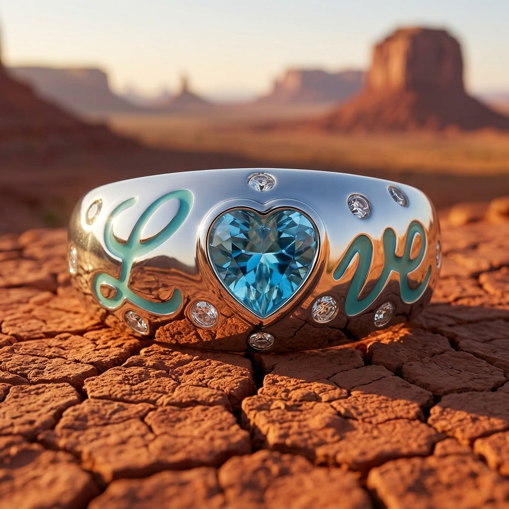 Promise Love Ring - Aquamarine
