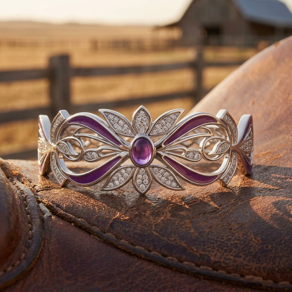 Frontier Whirlwind Bracelet - Amethyst