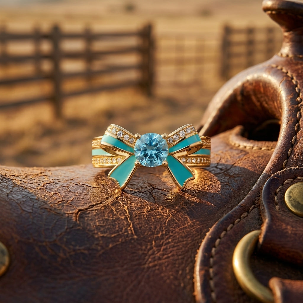 Seamuse Rosette Ring - Aquamarine