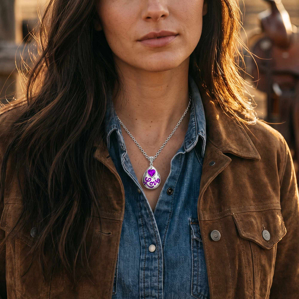 Promise Love Necklace - Amethyst