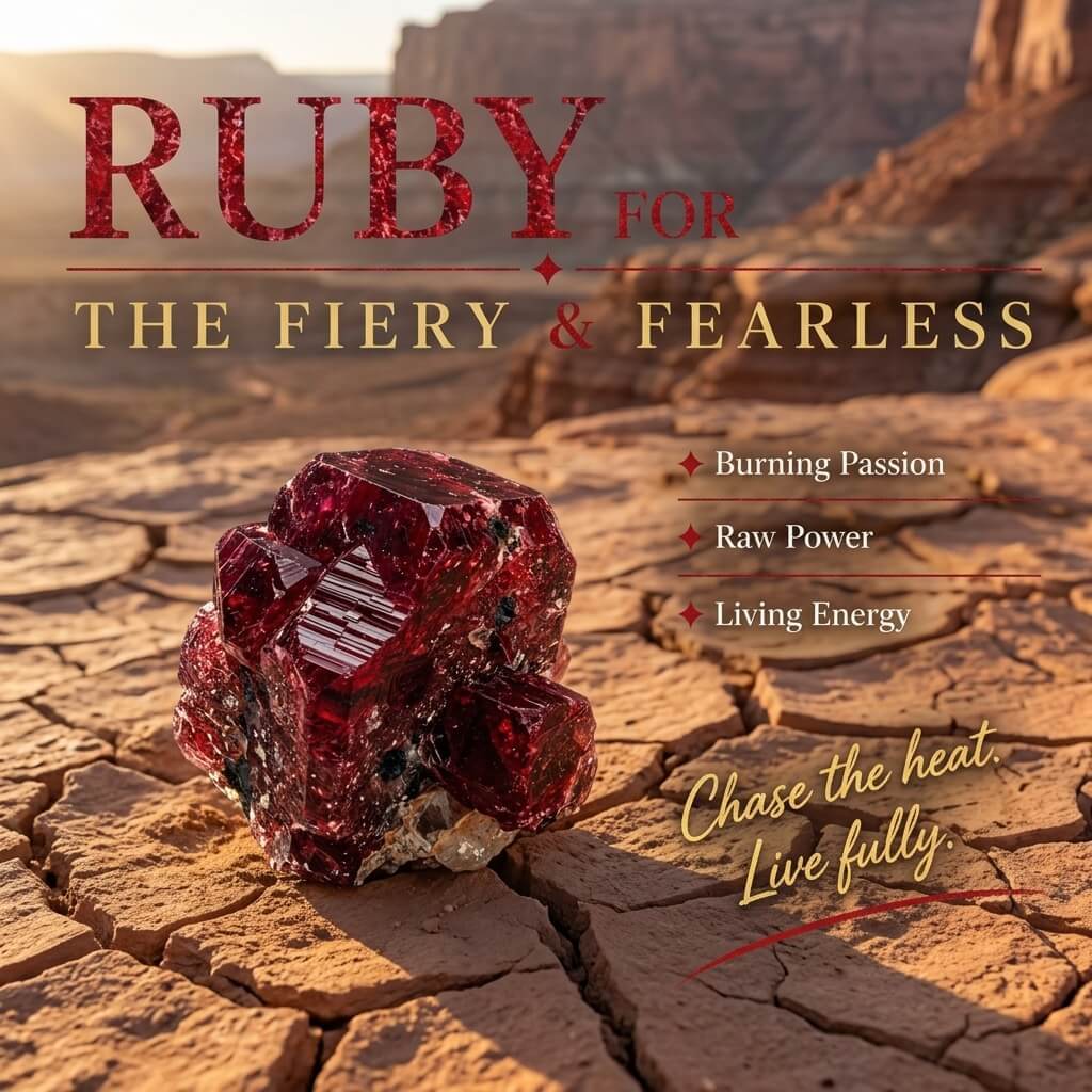 Century Romance Ring - Ruby