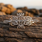 Vintage Gold Floral Celtic Hair Clip