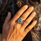 Turquoise Horseshoe Ring