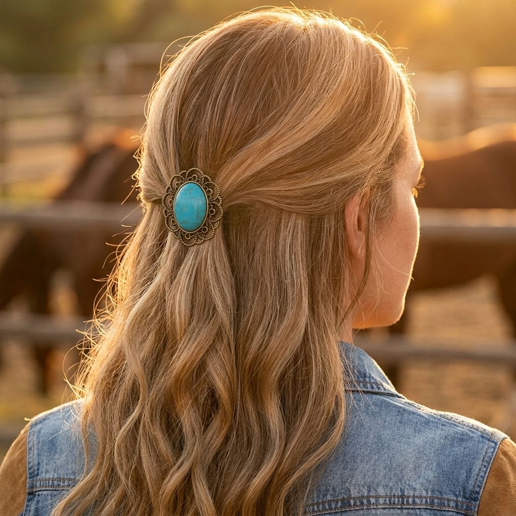 Bohemian Turquoise Vintage Alloy Hair Clip