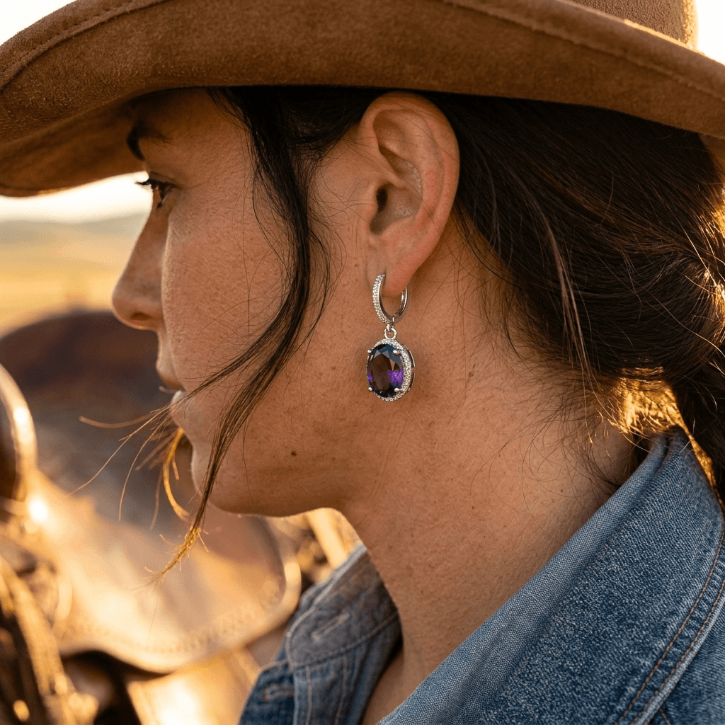 Exquisite Gold Drop Hoop Circular Earrings